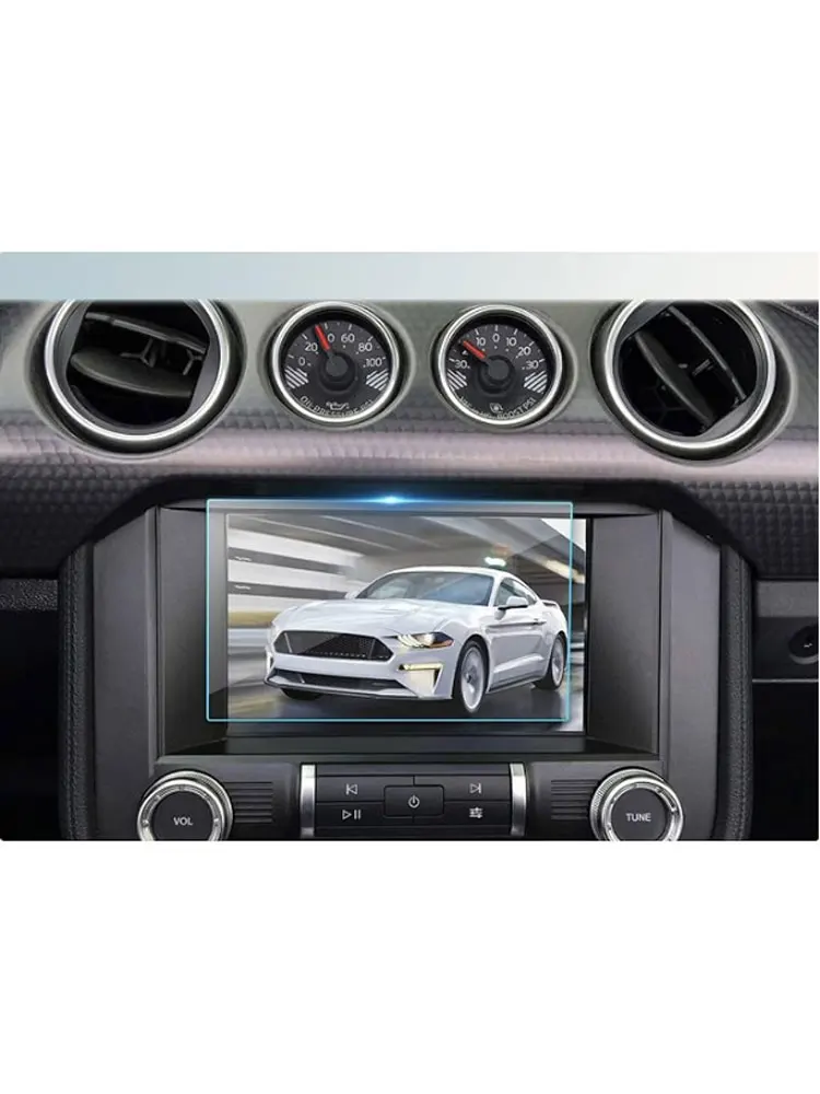 

Защитная пленка из закаленного стекла для автомобильного сенсорного экрана Ford Mustang, 8 дюймов, 2021, автомобильный радиоприемник, GPS-навигация, аксессуары для интерьера