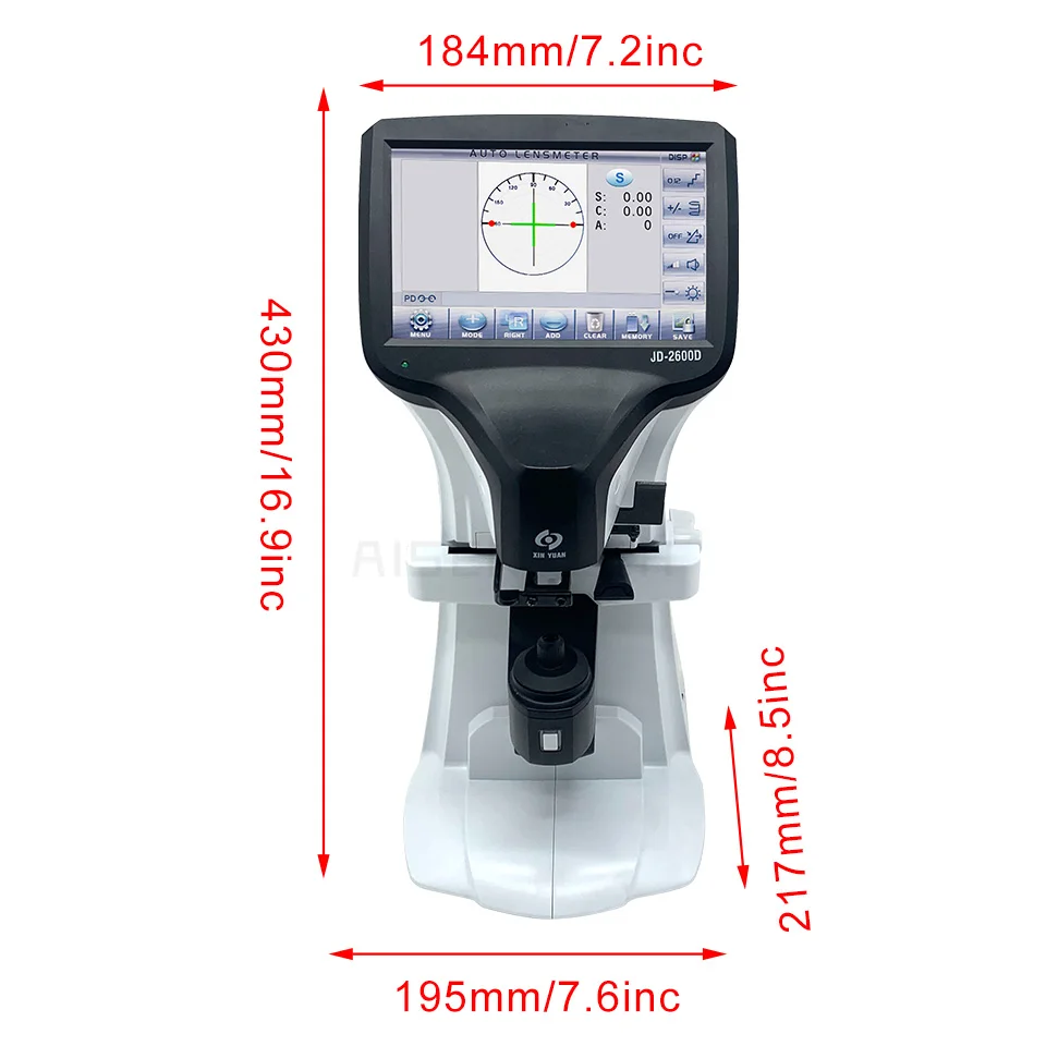 Glasses processing equipment new edge 2600D focus meter checked mirror mirror test lens degree number scattered