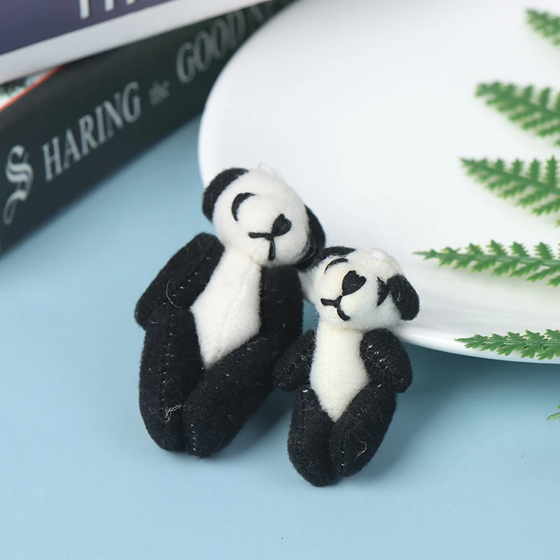 

Мини-соединение панда из плюша, 4 см, 6 см, для рукоделия, для свадьбы, 1 шт.