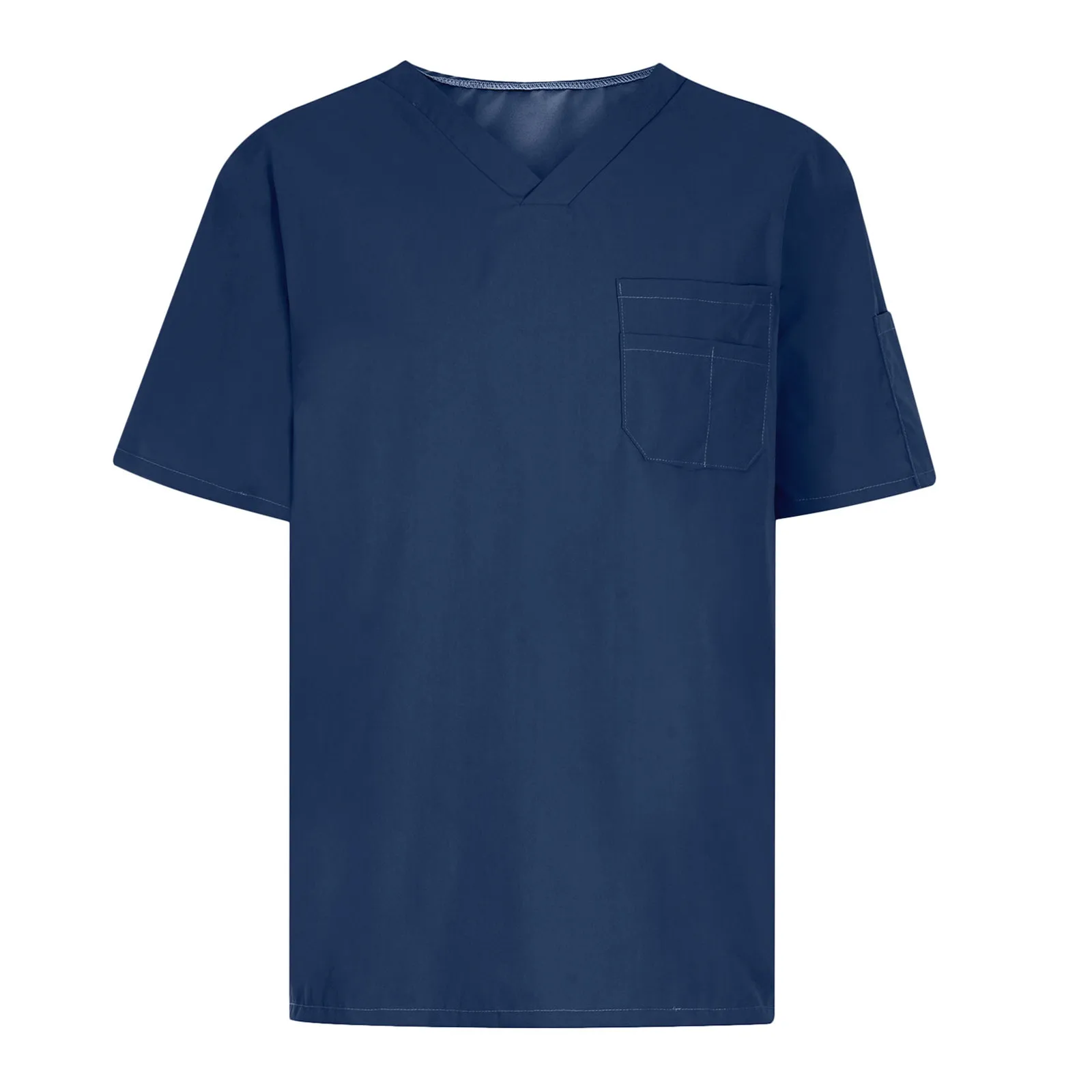 Nurse Uniform Men Scrubs Blouse Short Sleeve Pockets Workers T Shirts Medical Nursing Uniform Accessories