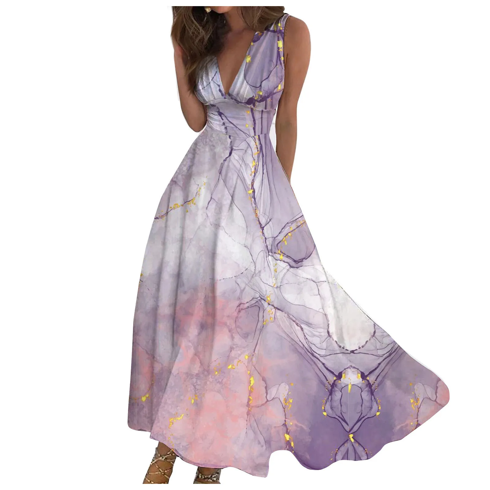 

Women's Long Dress Maxi Dress Casual Dress Swing Dress A Line Dress Floral Fashion Fashion V Neck Party Dress Summer vestido