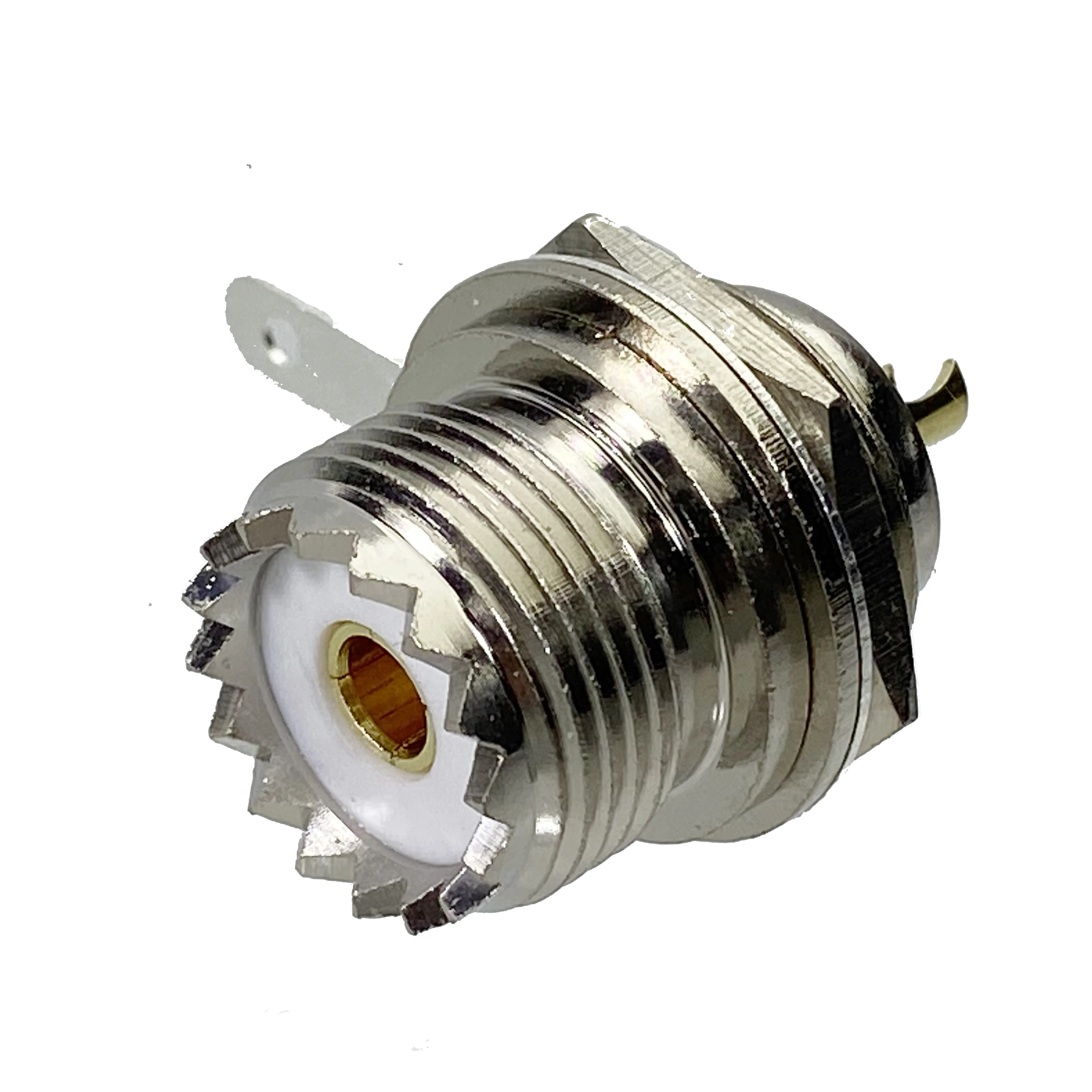 CONNETTORI - - CONNETTORE ADATTATORE DA PANNELLO DOPPIO So239 Con Fermo Dadi P 99 - Foto 3