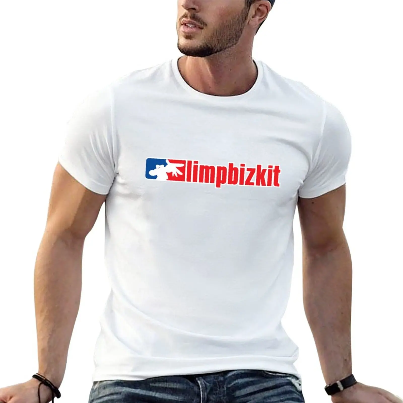 

New limp bizkit rapcore logo T-Shirt Short sleeve tee vintage clothes mens graphic t-shirts anime