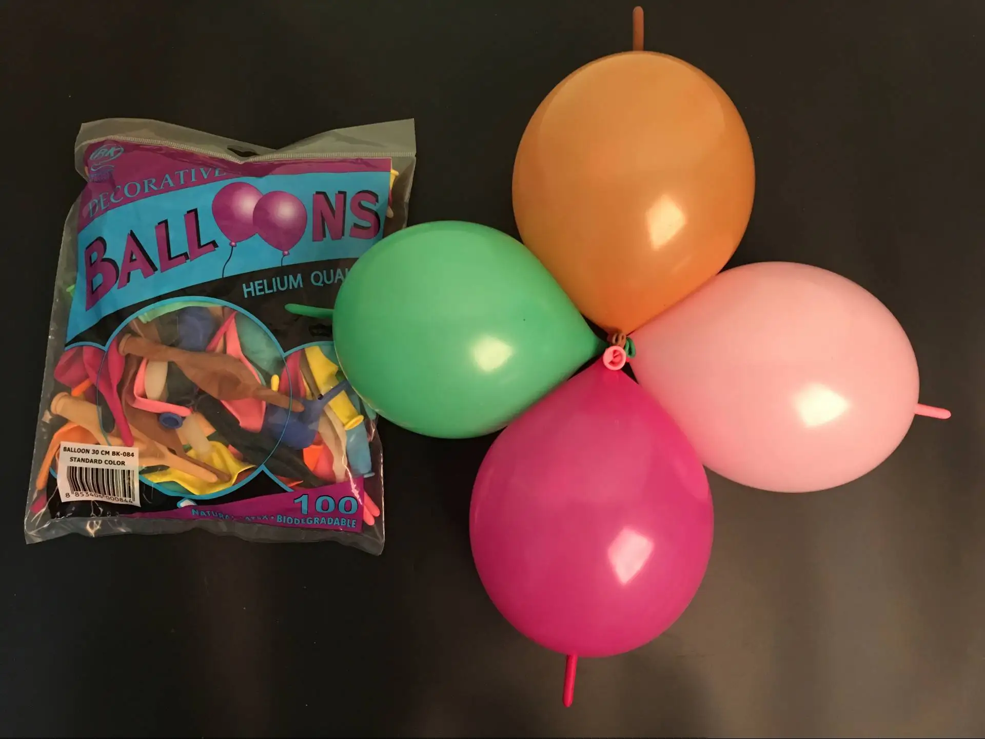 BK6 Inch Tail Latex Balloon Connection Decoration Balloon Wedding Party Decoration Birthday Anniversary