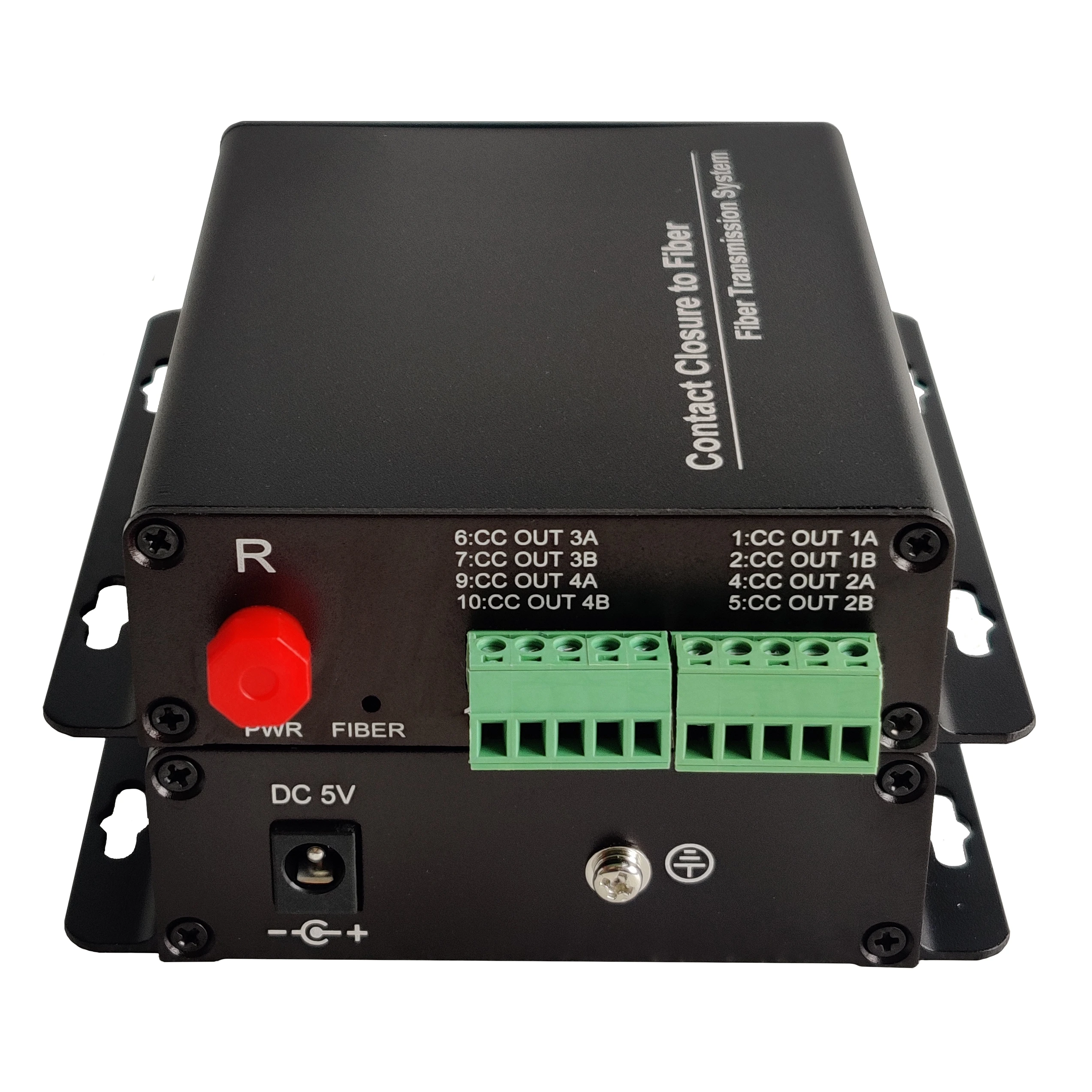 Chiusura A Contatto A Secco A 4 Porte Per Convertitore Multimediale In Fibra Ottica Ttl In Fibra Ottica
