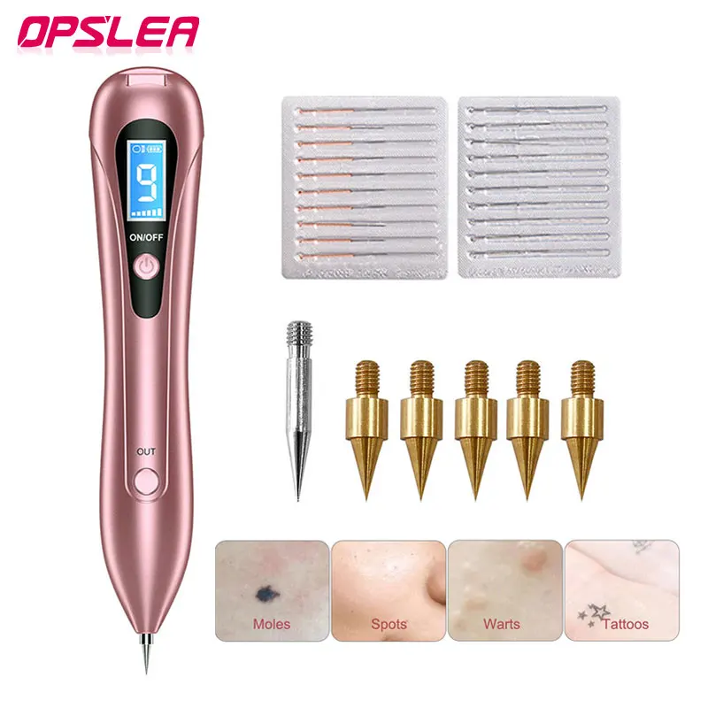 Mole Removal Pen Professional Skin Tag Remover Freckle Black Dot Papilloma Warts Mole Pimples Tattoo Removal Plasma Pen Beauty