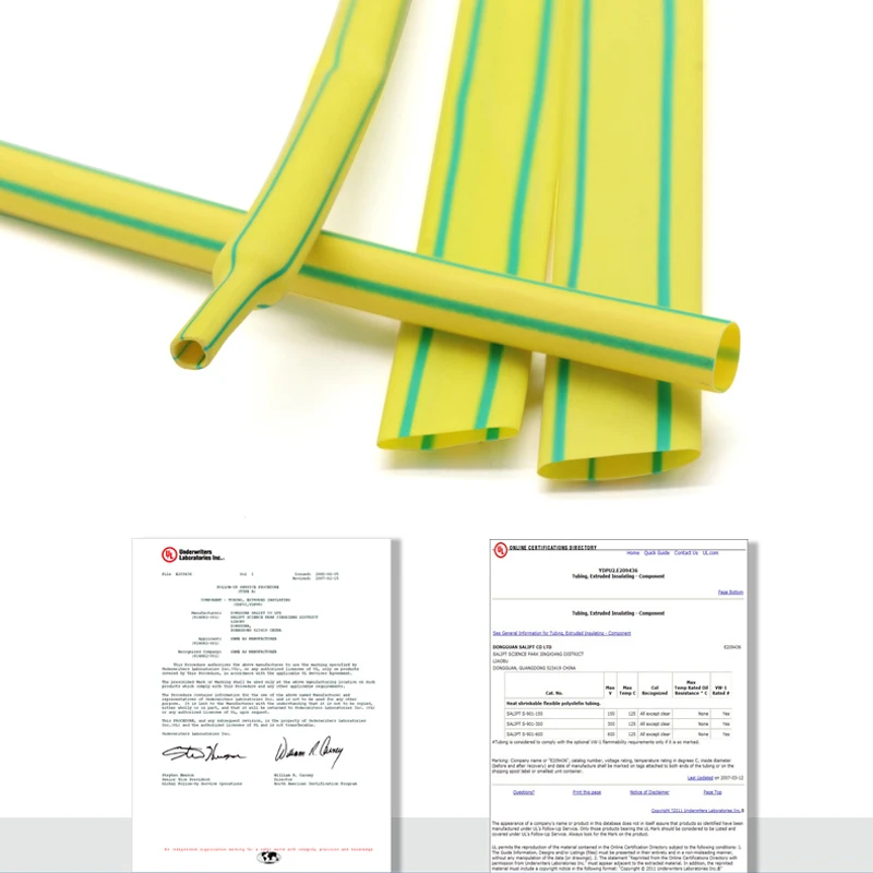 1~10m Heat Shrink Heatshrink Tube 2:1 Yellow-Green Diameter 0.6mm ~ 80mm Tubing Sleeving DIY Wrap Wire Repair Cable Protecctor heat shrink tubing heat shrink tube cable wire protector heat shrink tube kit heat shrink cable sleeve protective sleeve cable sleeve protector