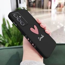 Big Red Heart Phone Case - Samsung A07 4G (Black)