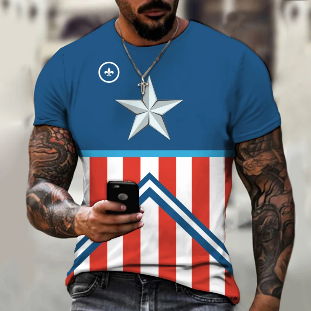 

Мужская футболка с коротким рукавом, футболка большого размера с 3D принтом, высококачественная, Повседневная и удобная, для лета 2023