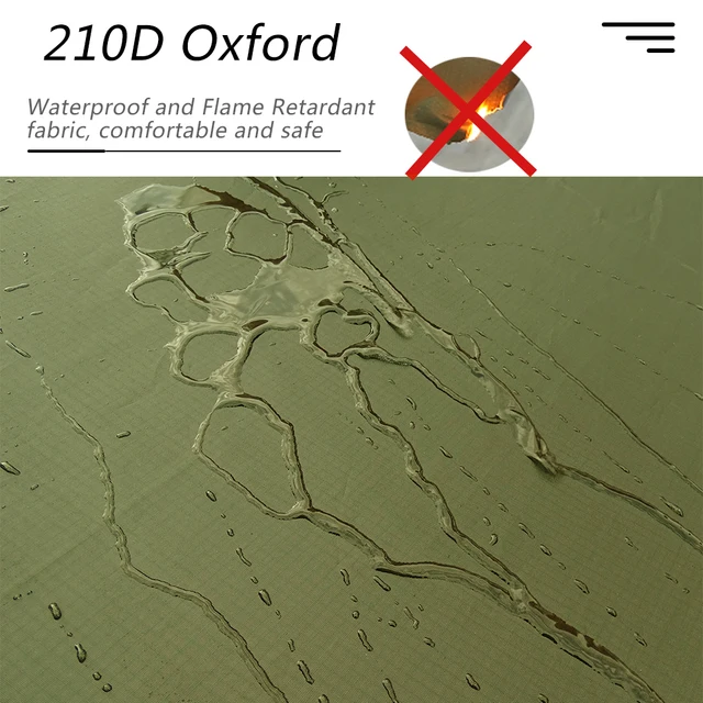 안전한 캠핑을 위한 방염 피라미드 텐트