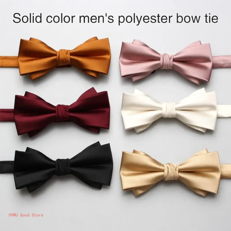 

Bowtie for Men Wedding Necktie Uniform Formal Necktie Adjust Bowtie for Business Event Men Suit Tie Neckwear