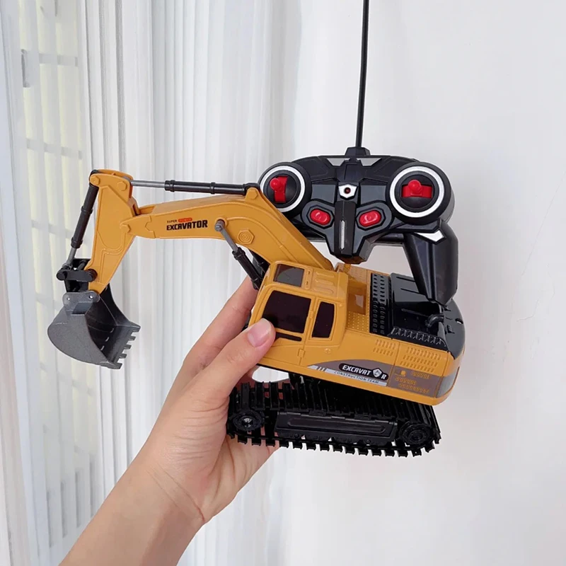 Huina 16 Channel Remote Control Multifunctional Excavator Construction Vehicle Gripper With 3 Working Heads Simulating Toy Gift 4