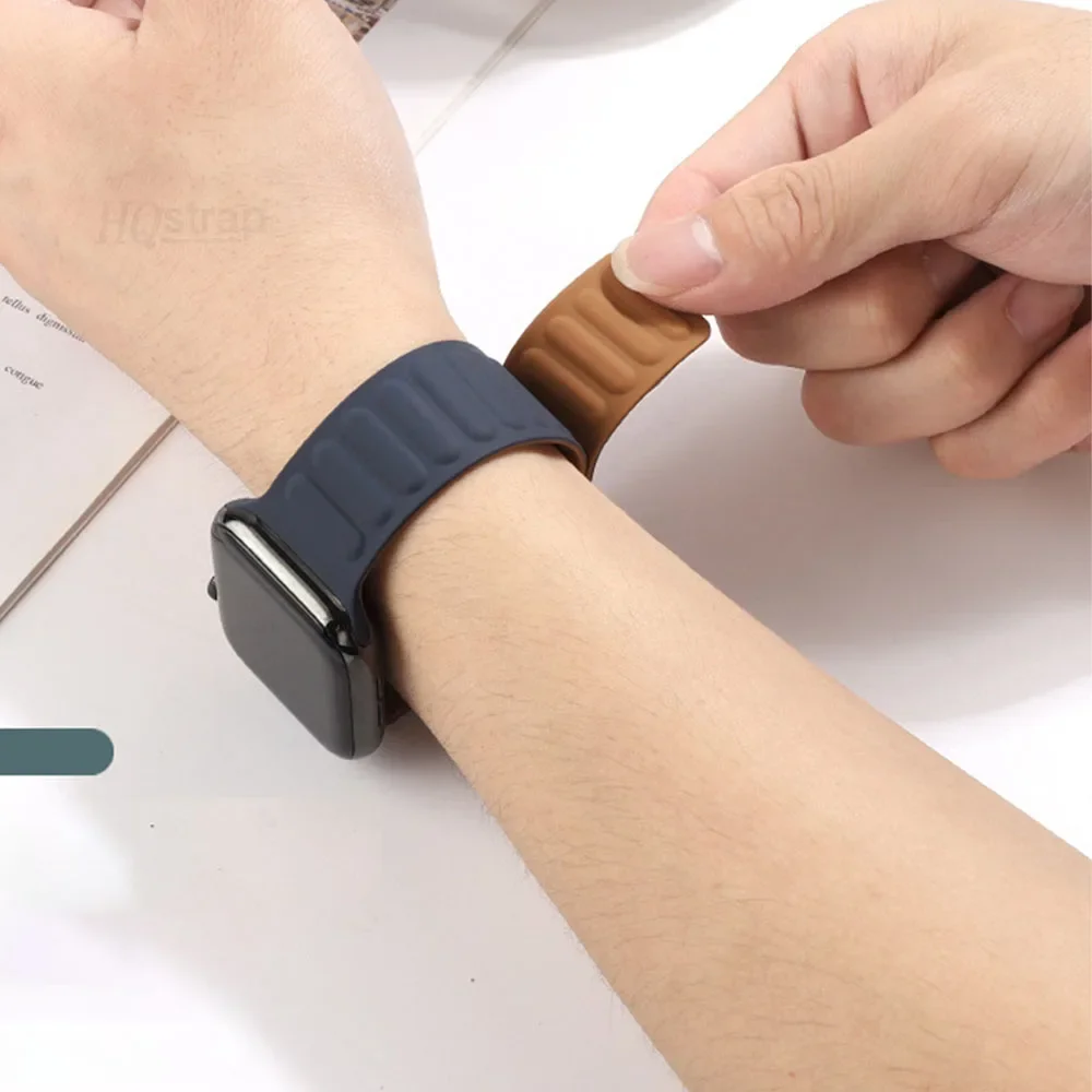 

Ремешок силиконовый для Apple Watch Series 8 7 45 мм 41 мм 40 мм 44 мм 38 мм 42 мм