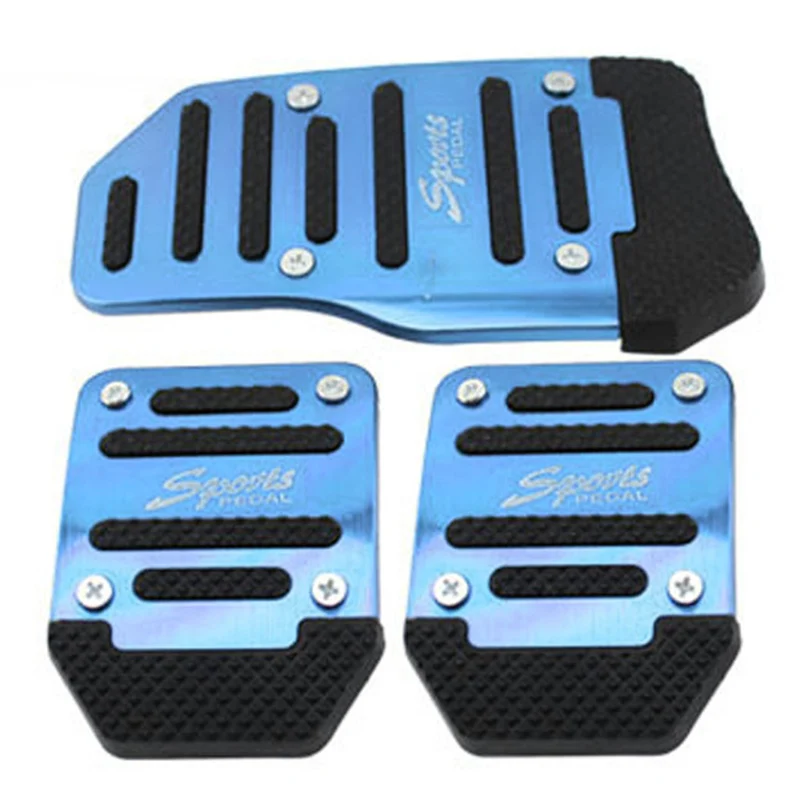 Universal Aluminum Manual Automatic Transmission Non-Slip Design Car Pedal Cover Set Kit Gas Brake Pedal car accessories,car pedals,pedal cover,stainless steel pedal cover,racing pedals