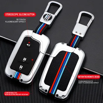 Copertura della cassa chiave dell'automobile della lega per Lexus IS250 CT200 CT200h RX270 RX350 RX450 3 4 pulsanti telecomando portachiavi portachiavi Auto Shell - Copertura della cassa chiave dell automobile della lega per Lexus IS250 CT200 CT200h RX270 RX350