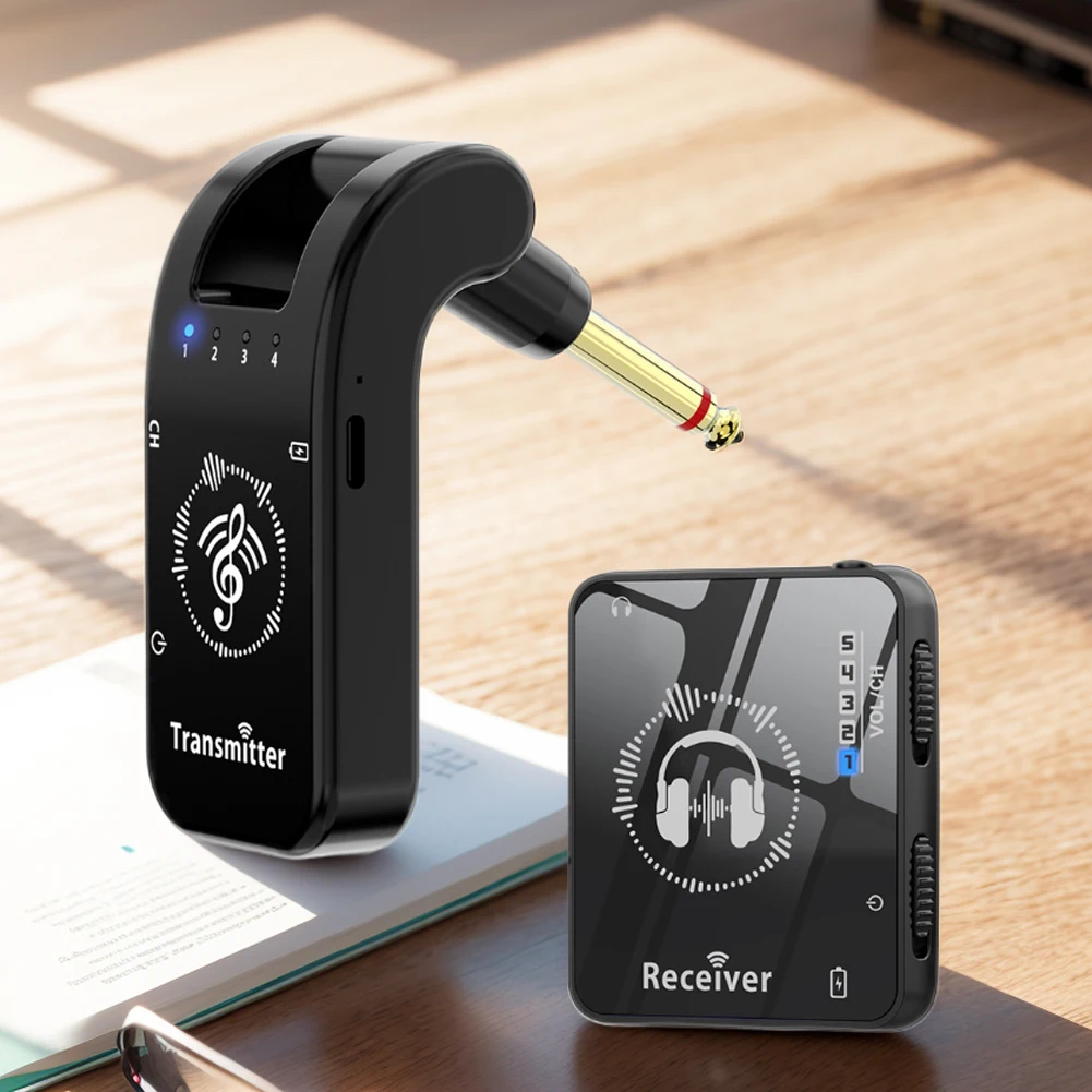 Wireless In-Ear Monitor System Rechargeable Transmitter Receiver Wireless Earphone Monitor Transmission System 10H Battery Life