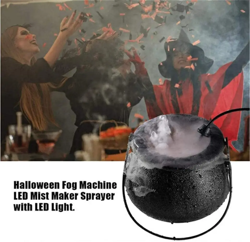 Générique Chaudron Halloween, Machine À Fumée,Chaudron Halloween Avec