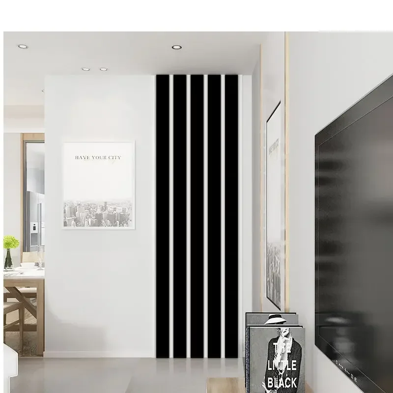 Simple lines wall stickers 10pcs 15/10/5/3 CM Acrylic DIY background Mirror strips Ceiling waist line Living room art Home decor