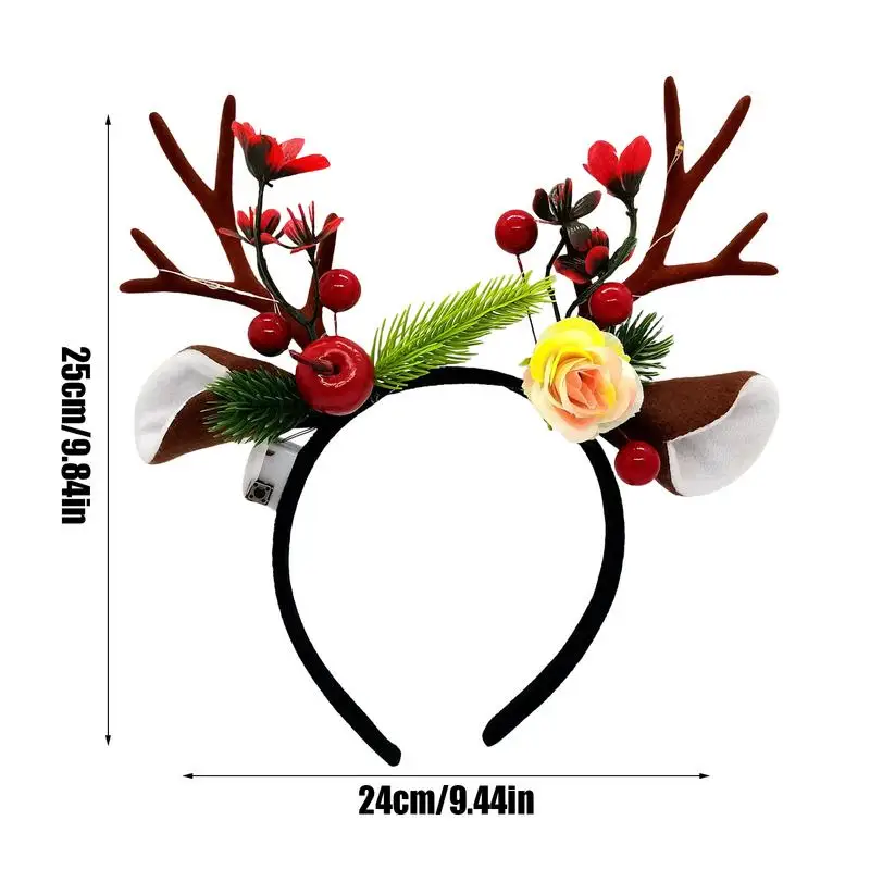 Christmas Headbands For Kids Reindeer Antlers Hair Band For Christmas Cute Hair Decorations Photo Prop Gathering