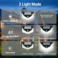 1-8PCs Multifunctional LED Solar Light With Motion Sensor Outdoor Garden Courtyard Waterproof Decoration 140° Lighting Wall Lamp 2