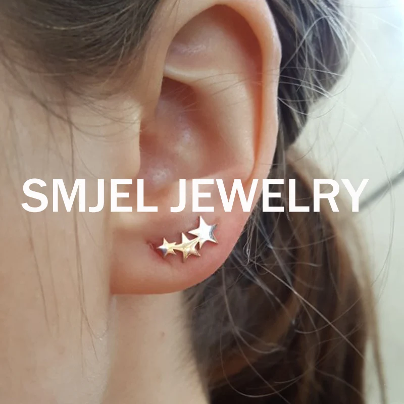 SMJEL Edelstahl Kleine Stern Ohrringe für Frauen Ästhetischer Schmuck Minimalistische Pentagramm Ohrringe Mädchen Geburtstag Schmuck Geschenke – Detail 34