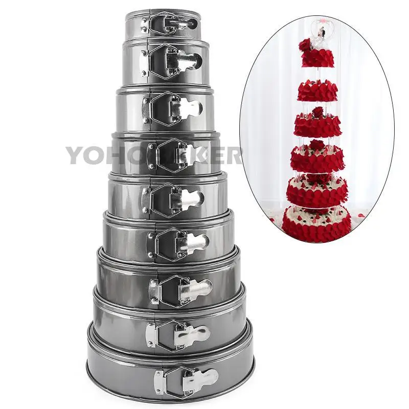 Carbon Steel Cake Pan Bakeware Cake Baking Pans Stainless Set 9