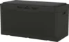 100 Gallon Resin Deck Box with cushion, Waterproof Large Outdoor Storage Box with Padlock for Patio Furniture and Gard 1