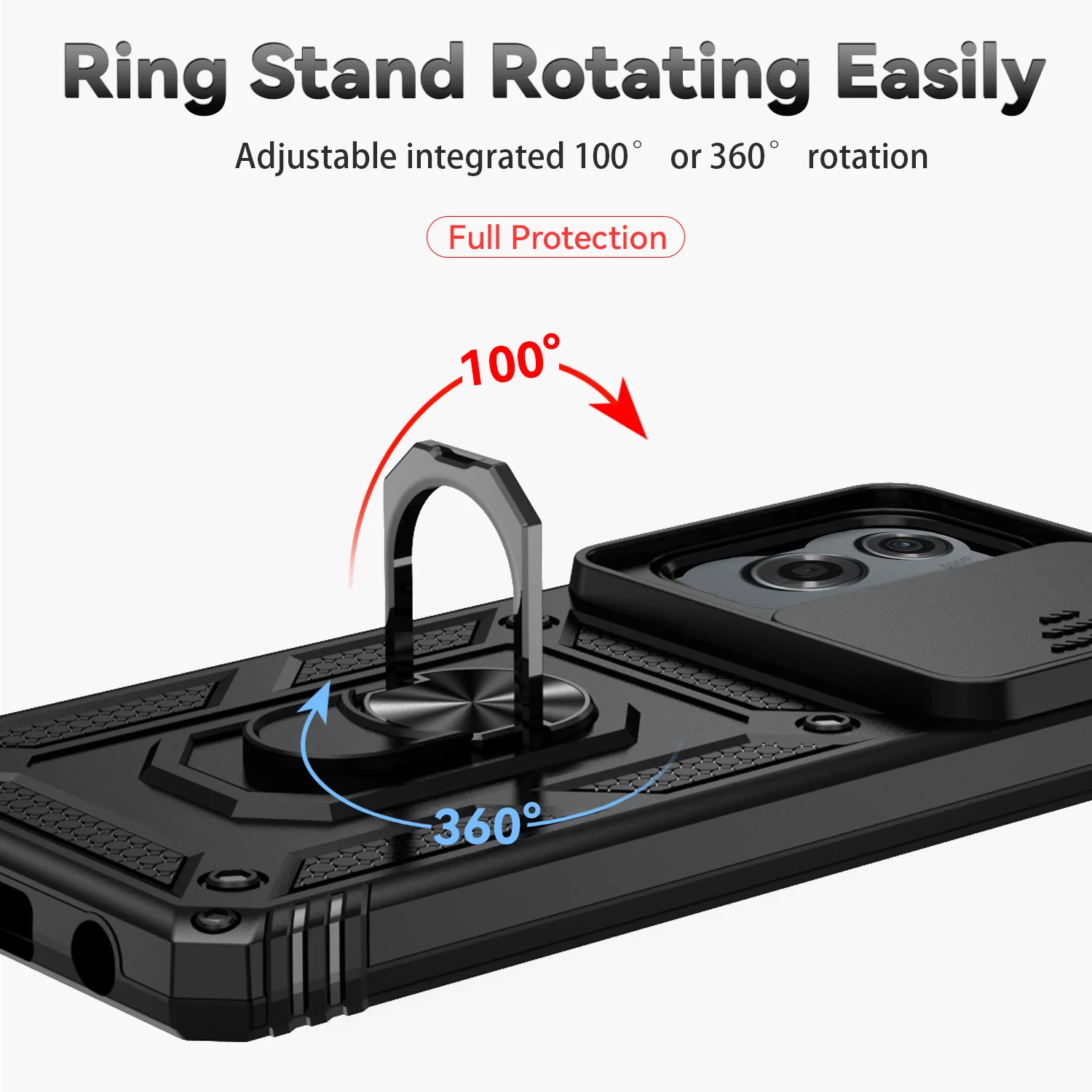 Shockproof Slide Camera Lens Case for Motorola Moto Edge & G Series