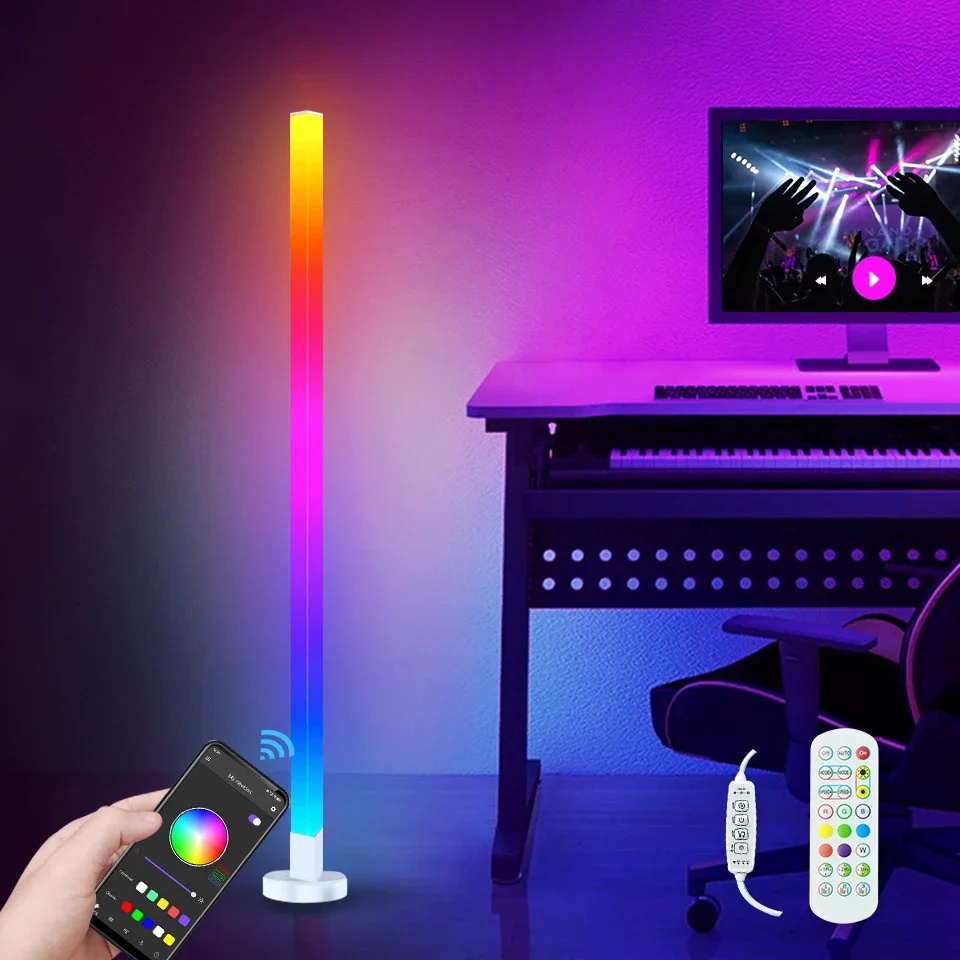 RGB LED مصباح أرضي الذكية الحديثة المزاج الدائمة م...