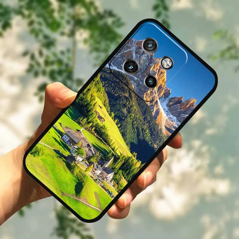 Colorful Painted Cat TPU Soft Silicone Phone Back Cover - Cute Design