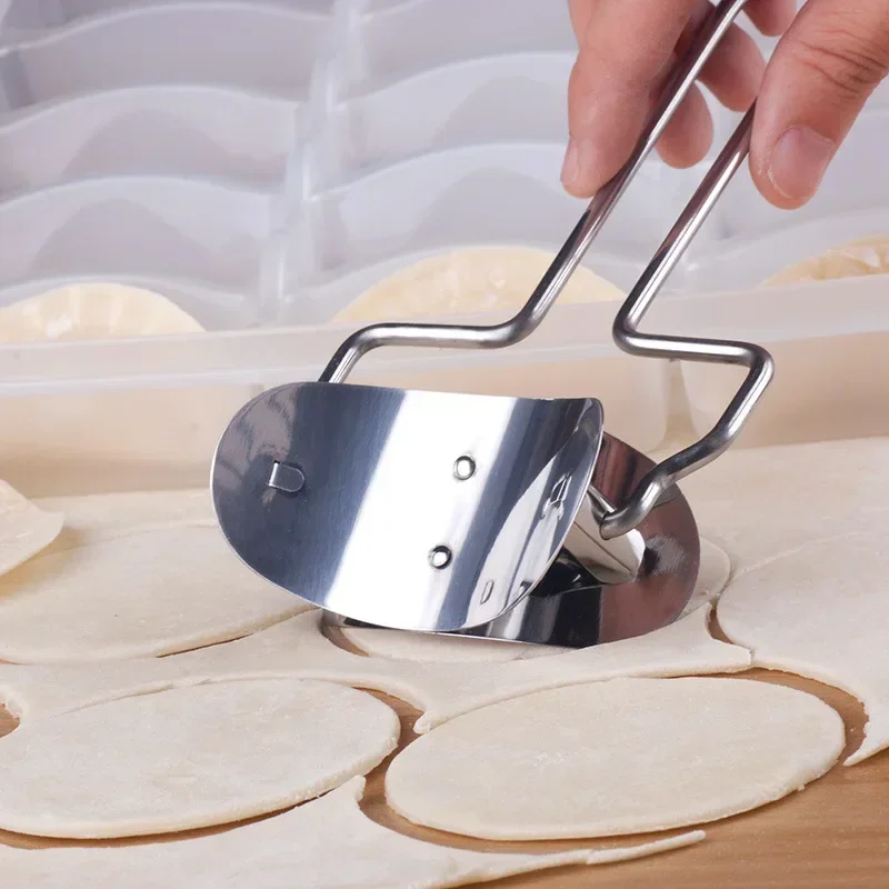 Dumpling Maker 7CM Stainless Steel Machine and Cutting Blade Dough Mold