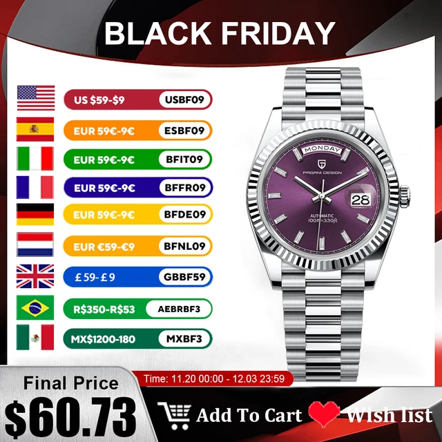 PAGANI DESIGN DD40 Men's Watches 2025 Top Luxury Automatic NH36A Mechanical Wristwatches AR Sapphire Mirror Watch For Men Clock