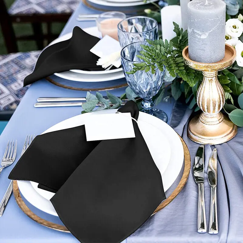 

Polyester Plain Weave Cotton Red Wine Absorbent Napkin Solid Color Cup Wiping Cloth Wedding Decoration Tablecloth Party Supplies