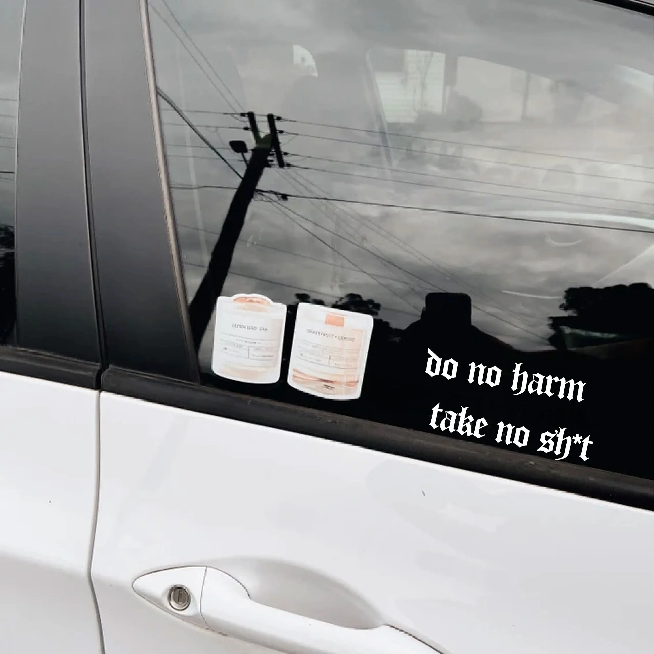 Slogan Mirror White Sticker Funky Mirror Funny Motivational Stickers Laptop Stickers Car Decal Waterproof Vinyl Decal Wall Art mirror wall sticker