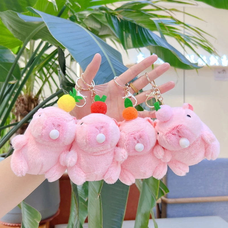 Portachiavi Peluche Capybara Kawaii Con Stella – Ciondolo Per Borsa E Zaino Super Carino
