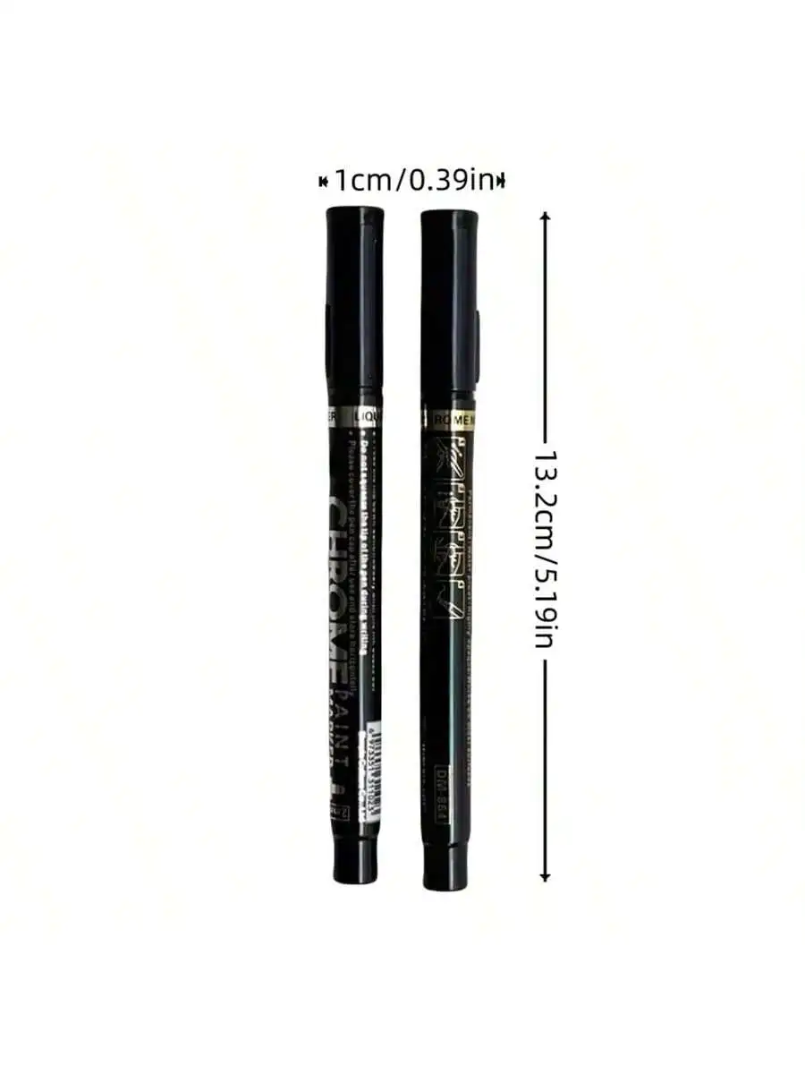 Reflective Mirror Marker Pen Electroplating Chrome Golden And Silvery Liquid Signature Painting Pen 4pcs/Set mirror marker pens