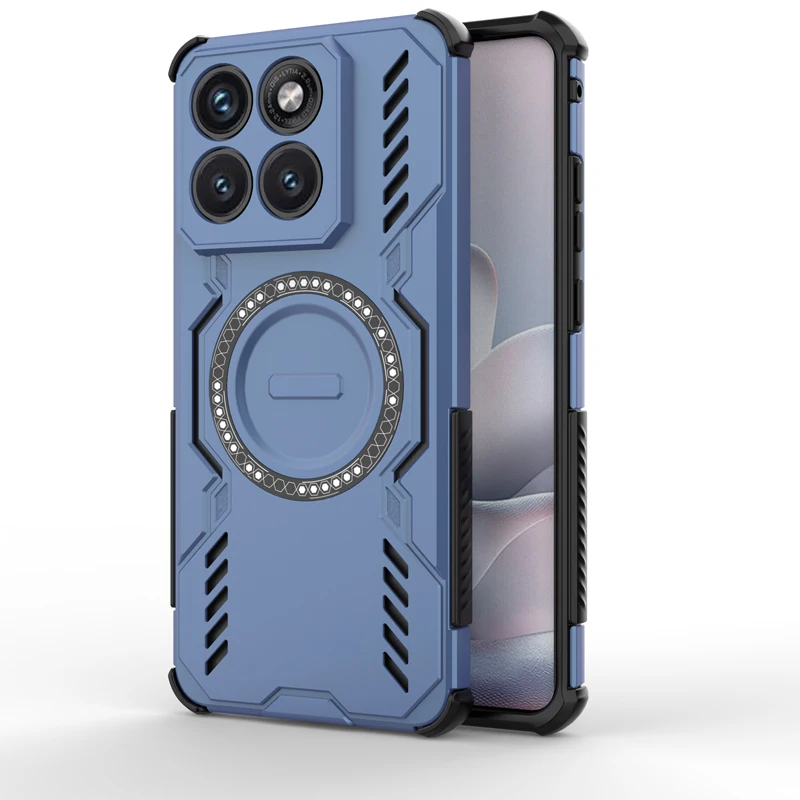 Shockproof Magnetic Adsorption Durable Case with Heat Dissipation - PC+TPU Construction