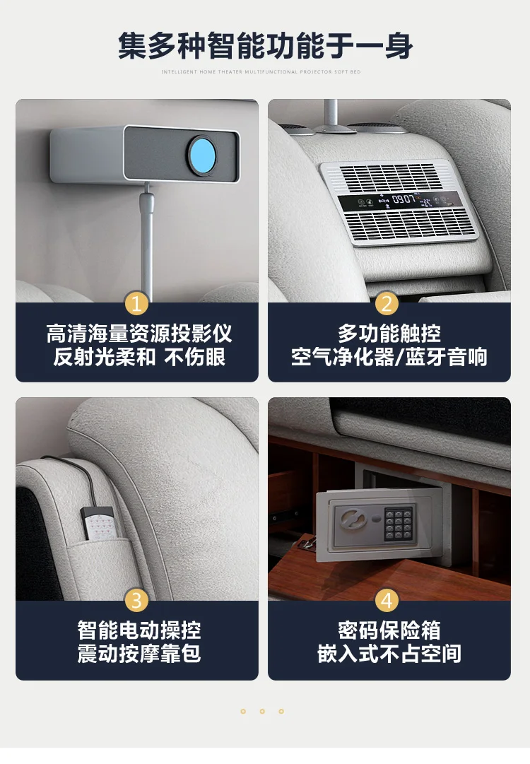 Description Picture 6 of itemRoyal Frame European Double Bed Wood High End King Size Bedroom Double Bed Kids Girl Cabeceira De Cama Box Casal Home Furniture