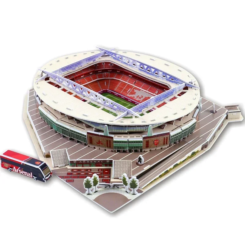 [Funny] 105Pcs/set The Red Devils Old Trafford Club RU Competition Football Game Stadiums building model toy gift original box 2