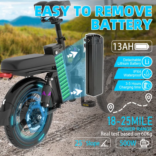 DEEPOWER Mini Ebike: A Revolutionary Urban Mobility Solution 3 DEEPOWER Mini Foldable Ebike: A Compact and Powerful Urban Mobility Solution