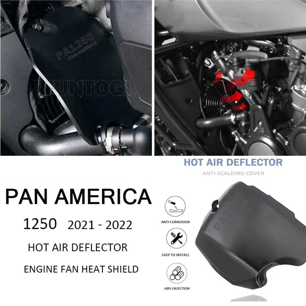 

Pan America Motorcycle 2022 Heat Shield for Harley Pan America 1250 Accessories PA1250 S RA1250 Exhaust System Hot Air Deflector