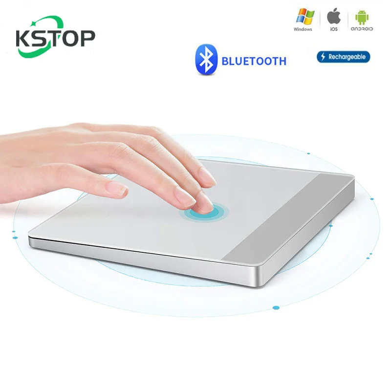 KSTOP Bluetooth Touchpad Gestures Trackpad Rechargeable Wireless Touchpad Ergonomic Trackpad For Laptop iPad IOS Mac Windows
