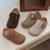 Kids Mary Jane Shoes 2024 Spring Autumn Children's Causal Simple Style Flats Shoes Versatile Non-slip Boys Girls Leather Shoes 1