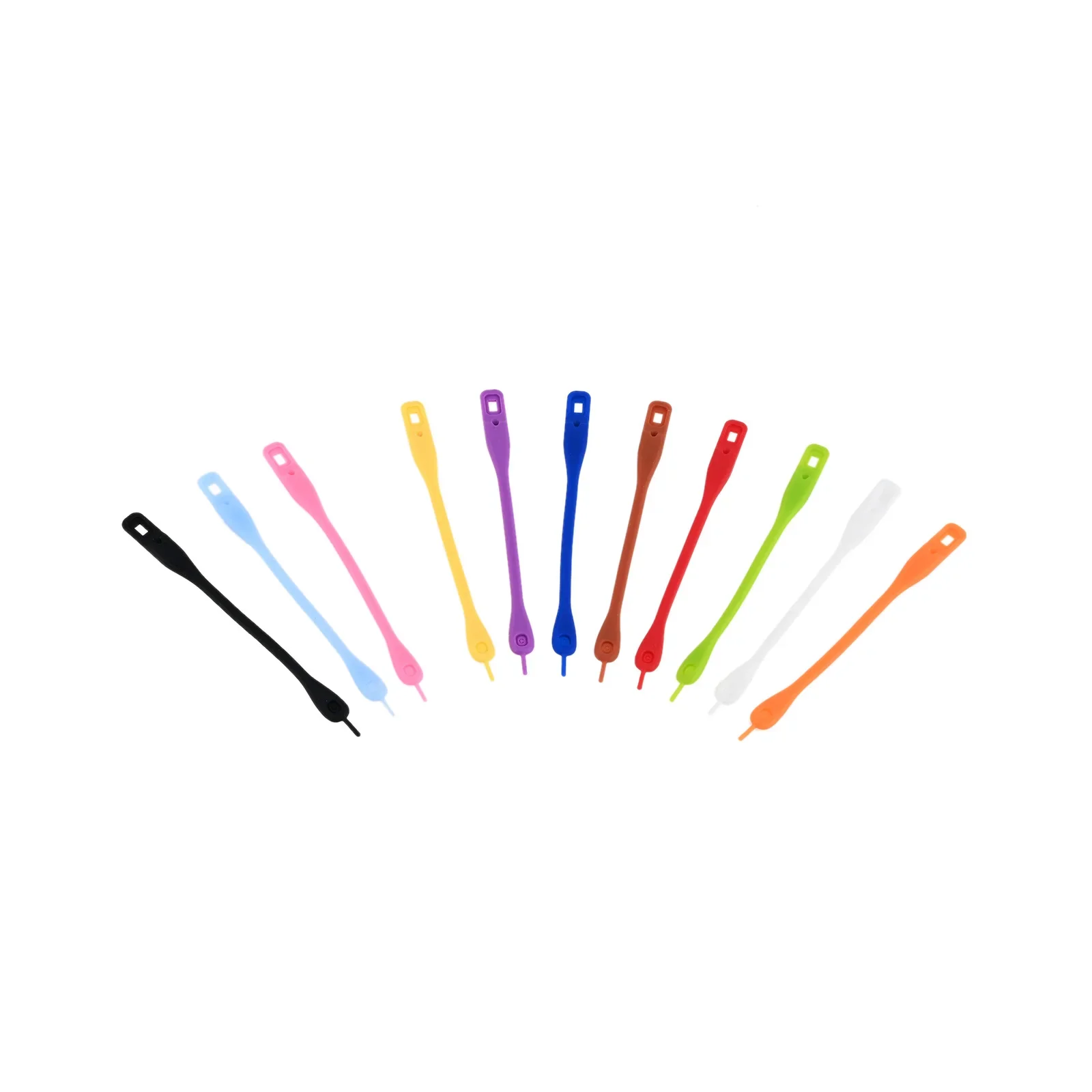 Colorful Silicone Wine Glass Charms Markers Cocktail Sticker Strips 12pcs Wedding Party Christmas New Year Home/Bar/Hotel Decor