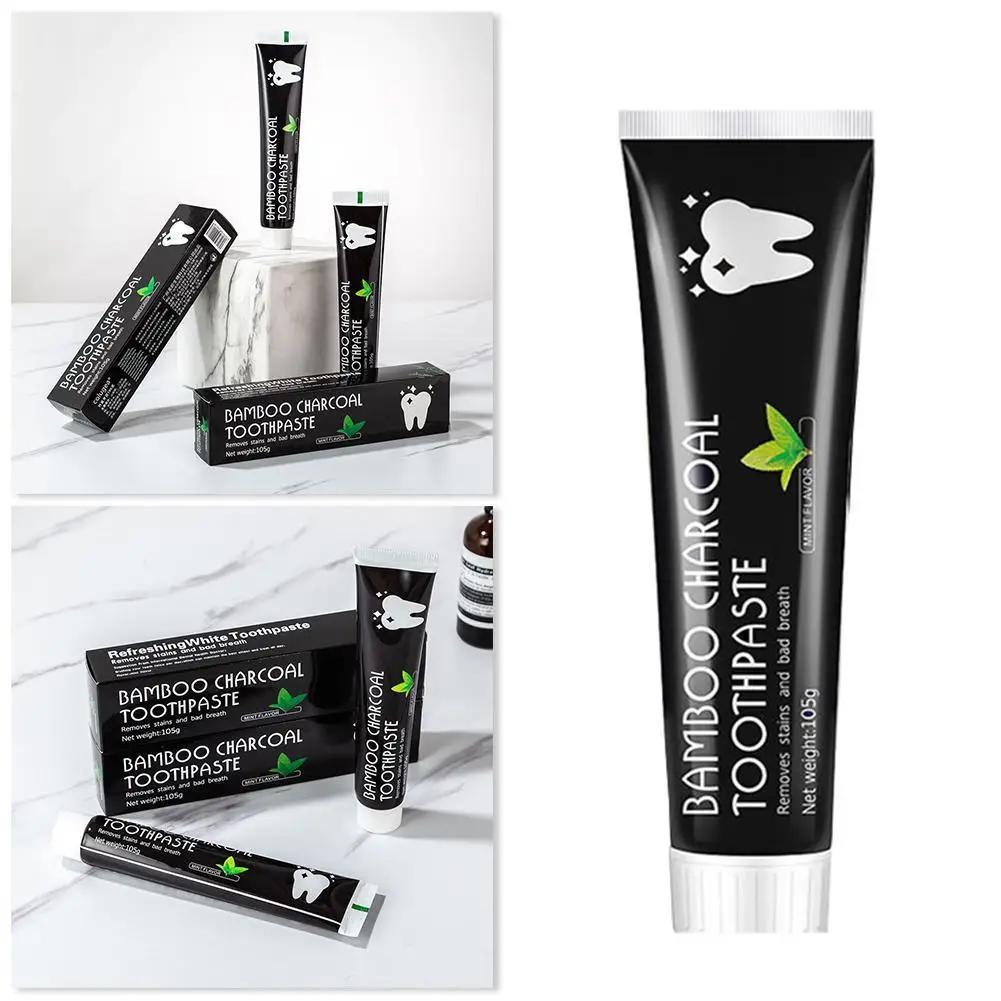 Teeth Whitening Essence Teeth Whitening Product Teeth Health Product 1pcs Bamboo Black Toothpaste Teeth Whitening Deep Clean