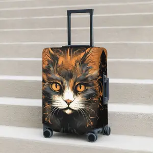 Cute Cat Suitcase Cover Animals Business Protector Flight Elastic Luggage Accesories