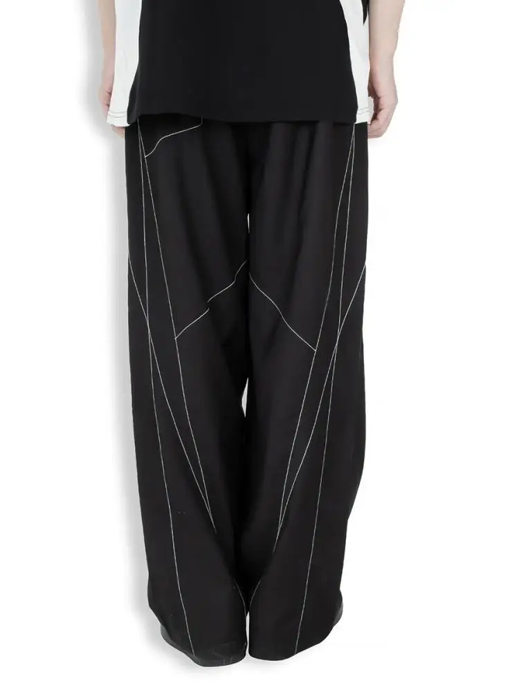 

27-46 New 2023 Men Women Clothing Yamamoto Style Structuralism Graphic Trousers Casual Pants Lovers Plus Size Costumes
