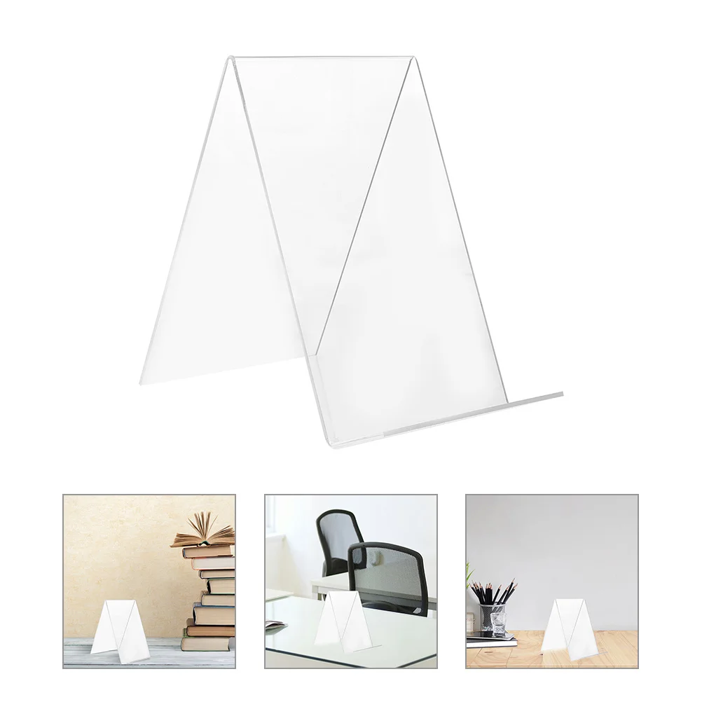 

12 Pcs Display Stand Bookend Shelves Acrylic Bookstore Tabletop Rack