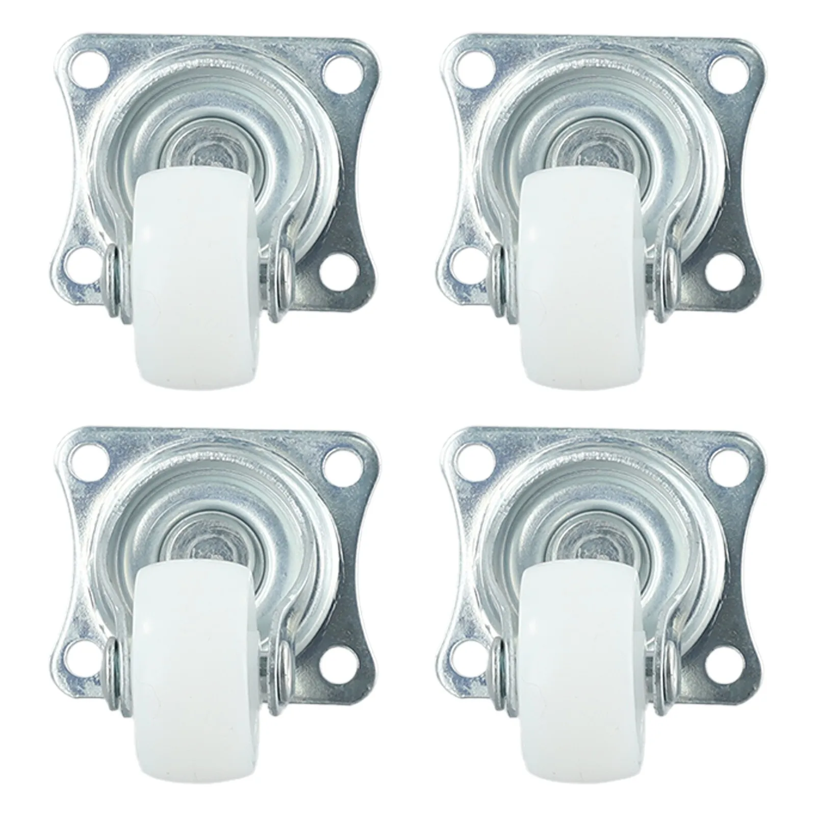 

Комплект из 12 белых и серебряных 1 роликов 25 мм с шариковыми колесами и верхней пластиной для установки больших нагрузок