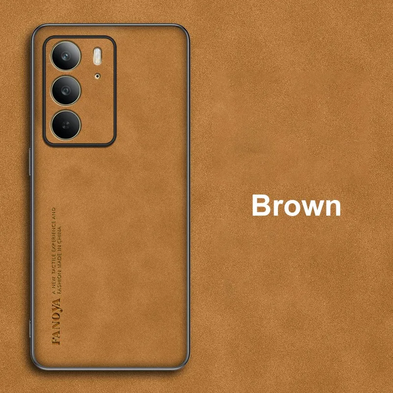 Luxury PU Leather Matte Silicone Shockproof Phone Case with Full Protection